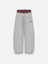 AELFRIC EDEN: DOUBLE WAIST BAAGGY SWEATPANTS