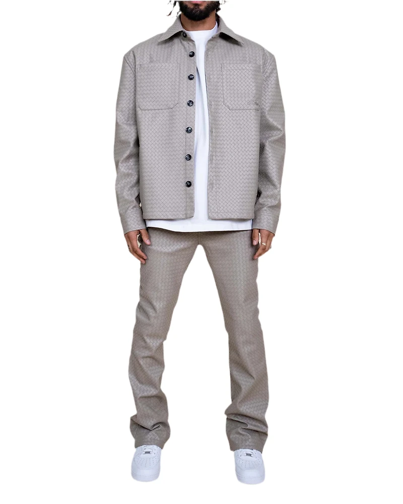 EPTM: MATEO WOVEN FAUX LEATHER PANTS