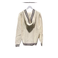 LEVI’S: CABLE KNIT V-NECK HOODIE SWEATER