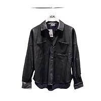 8586: WOMENS LEATHER SHIRT