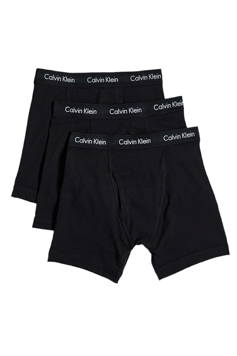 CALVIN KLEIN: BLACK BOXER BRIEF 3 PACK
