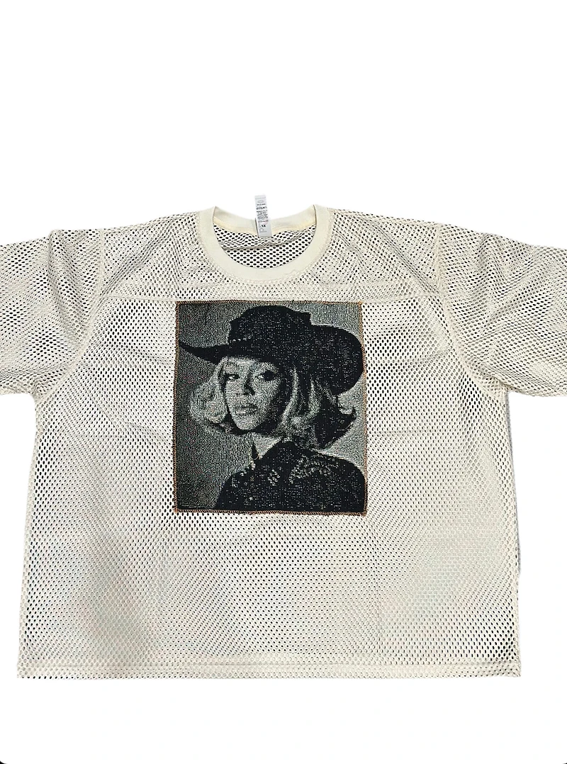 ANGEL GENTLE:COWBOY CARTER JERSEY TAPESTRY TOP