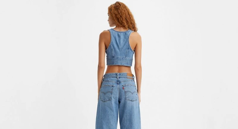 LEVIS: RAINE DENIM CROP TOP