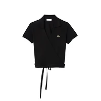 LACOSTE: MINI PIQÚE WRAP POLO TOP