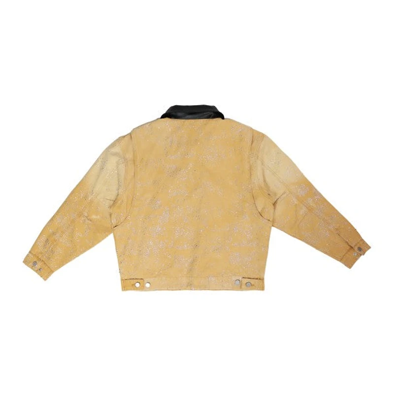 FIRST ROW: ALLOVER RHINE STONE WORKWEAR JACKET