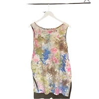 8586: PINK MARBLE WASHED TANK TOP