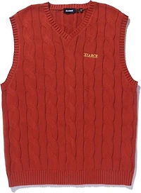 XLARGE: CABLE KNIT SLEEVELESS VEST