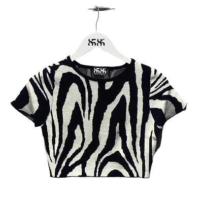 8586: ZEBRA PRINT CROP TOP
