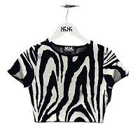 8586: ZEBRA PRINT CROP TOP