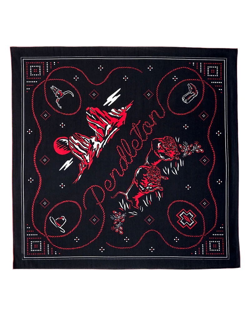 PENDLETON: COWBOY BLACK BANDANA