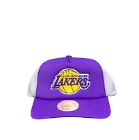 MITCHELL & NESS: NBA OFF THE BACKBOARD TRUCKER  HAT -LAKERS