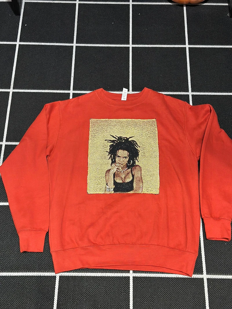 ANGEL GENTLE: TAPESTRY SWEATER- TERRACOTTA