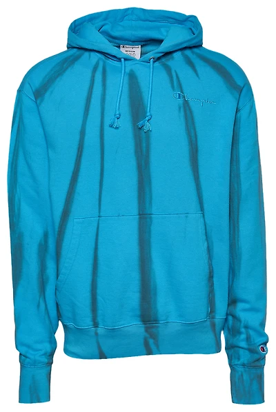 CHAMPION: BLUE TIE DYE HOODIE