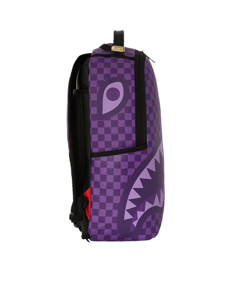 SPRAYGROUND: ALL SYSTEMS GO PURPLE SHARKS IN PARIS DLXSV BACKPACK