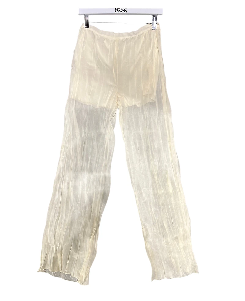 8586: THE SHEER CREAM PANTS