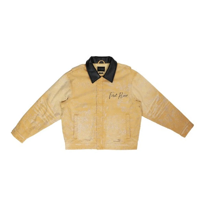 FIRST ROW: ALLOVER RHINE STONE WORKWEAR JACKET