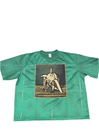 ANGEL GENTLE: DOECHII TAPESTRY JERSEY TOP