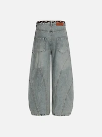 AELFRIC EDEN: ROPE WASHED BAGGY JEANS