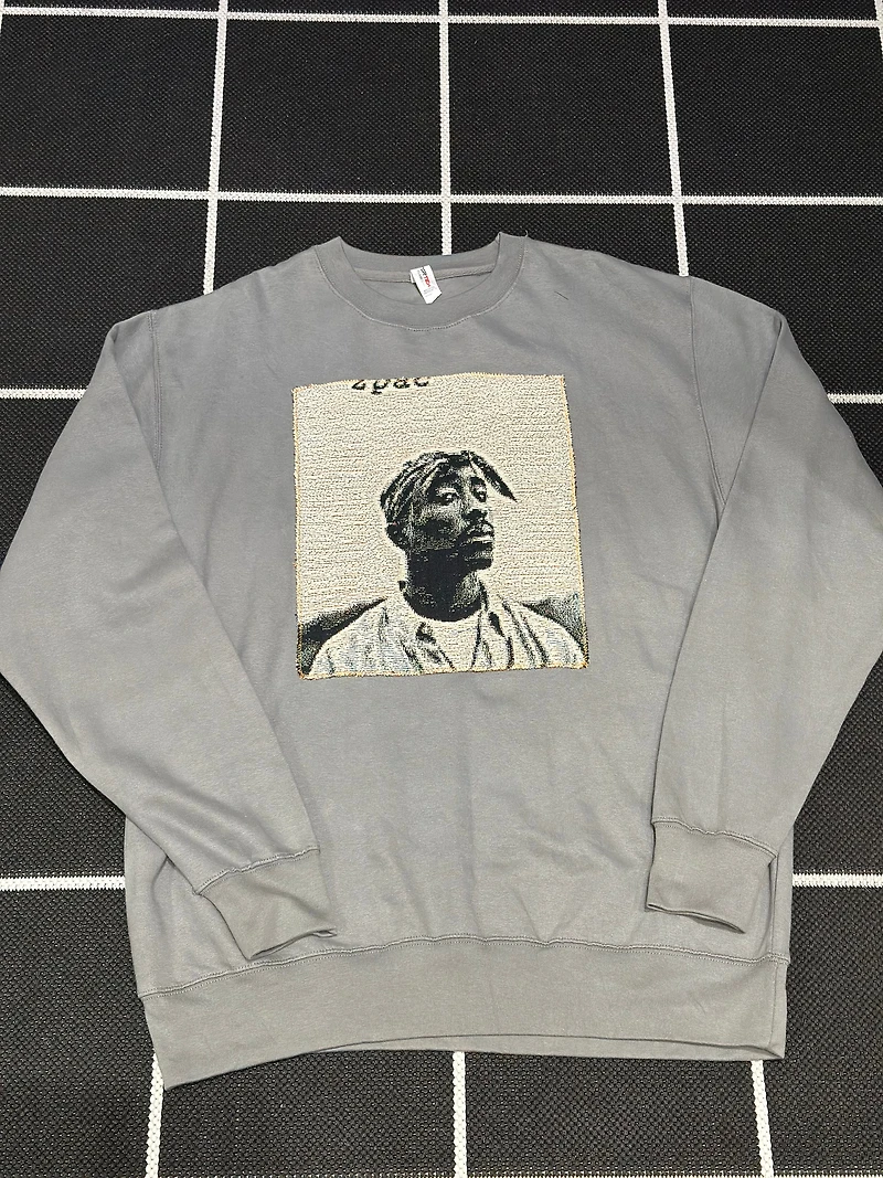 ANGEL GENTLE: TAPESTRY SWEATER- CHARCOAL