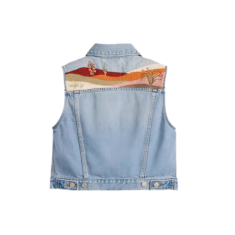 LEVIS: WESTERN EMBROIDERED VEST