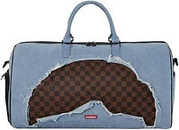 SPRAYGROUND: DENIM SHARK DUFFLE