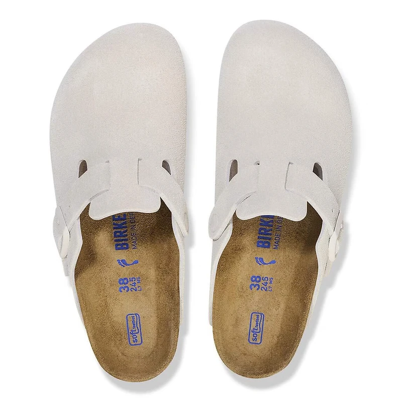 BIRKENSTOCK: BOSTON BS- ANTIQUE WHITE