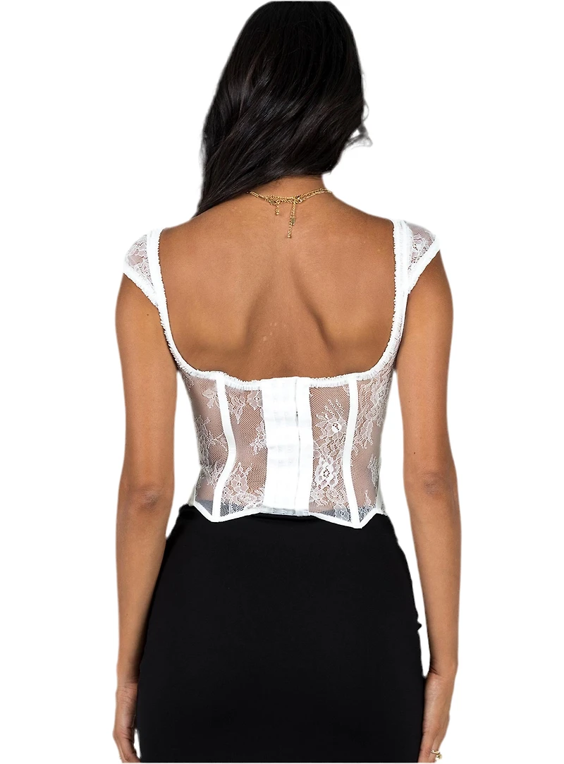 LIONESS: SOME LIKE IT HOT LACE CORSET