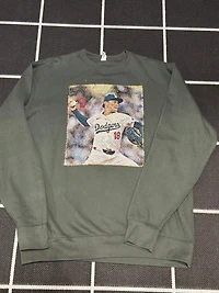 ANGEL GENTLE: TAPESTRY SWEATER- OLIVE