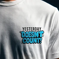 UMBRELLA BY J FRENCH: YESTERDAY DOESNT COUNT CREW TEE