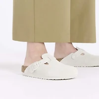 BIRKENSTOCK: BOSTON BS- ANTIQUE WHITE