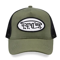 VON DUTCH GREEN TRUCKER WITH LOGO