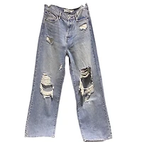 HIDDEN: Distressed Straight Leg Jeans