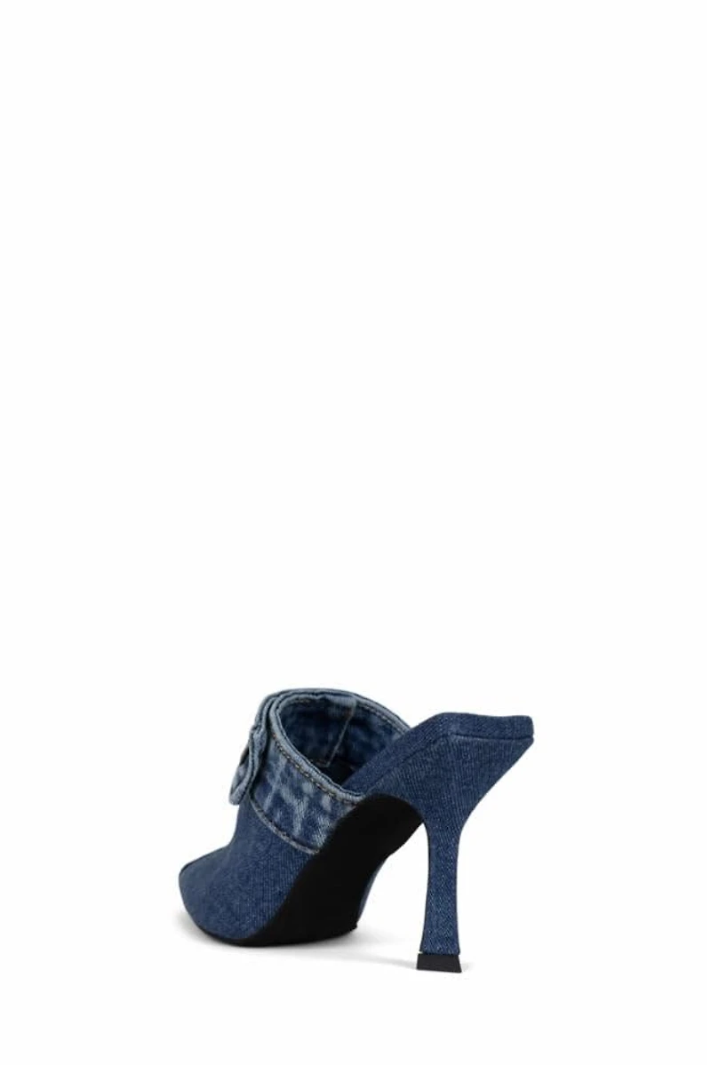 JEFFREY CAMPBELL: BLUE DENIM HEELS