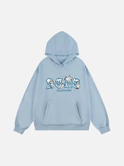 AELFRIC EDEN: PEACE BOXY PULLOVER HOODIE