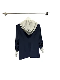 8586: LAYERED HOODIE BLAZER