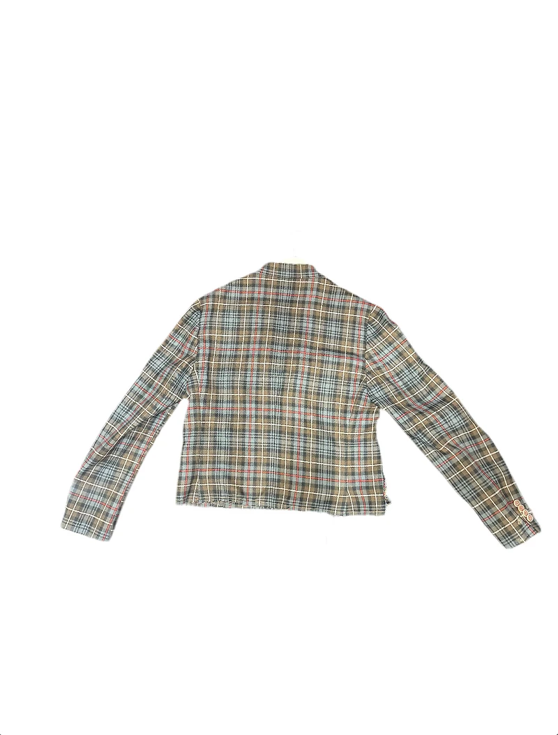 ANGEL GENTLE: UPCLYCLED CROPPED BLAZER