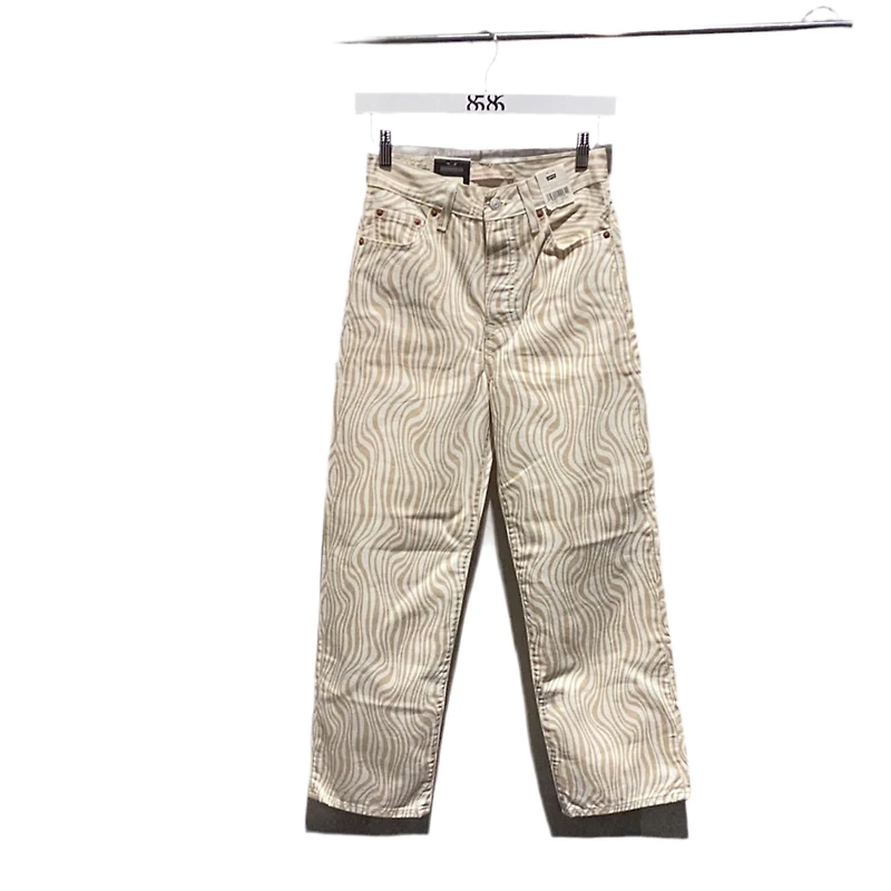 LEVIS PREMIUM: RIBCAGE STRAIGHT ANKLE WAVY LINES