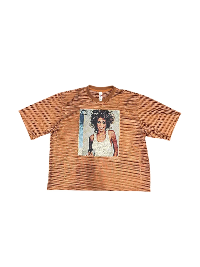 ANGEL GENTLE: WHITNEY TAPESTRY MESH SHIRT