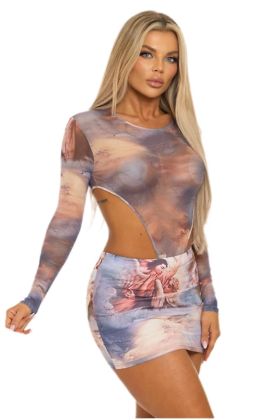BOHO: HEAVEN ON EARTH SHEER BODYSUIT