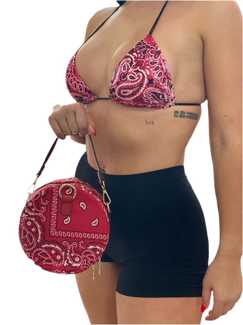 BOHO: CIRCLE BANDANA PURSE