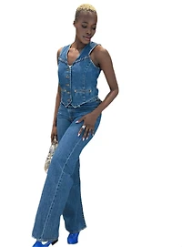 LEVIS: BRAIDED RIBCAGE WIDE LEG JEANS