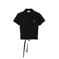LACOSTE: MINI PIQÚE WRAP POLO TOP