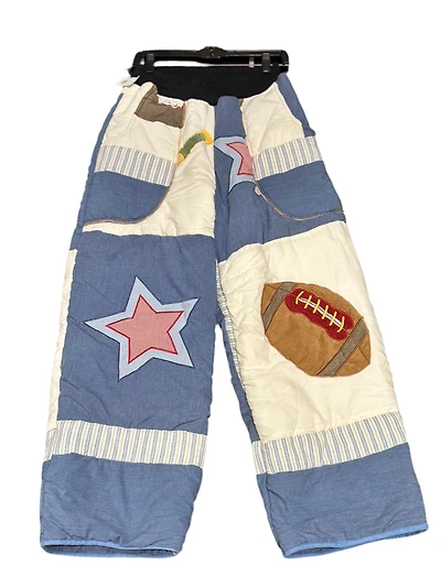 ANGEL GENTLE: UPCYCLED SPORTS QUILTED SWEATPANTS