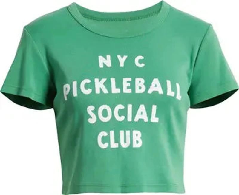 JUNK FOOD CLOTHING: NYC PICKLEBALL CROP TOP
