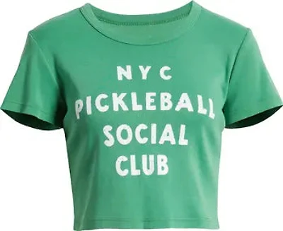 JUNK FOOD CLOTHING: NYC PICKLEBALL CROP TOP