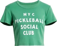 JUNK FOOD CLOTHING: NYC PICKLEBALL CROP TOP