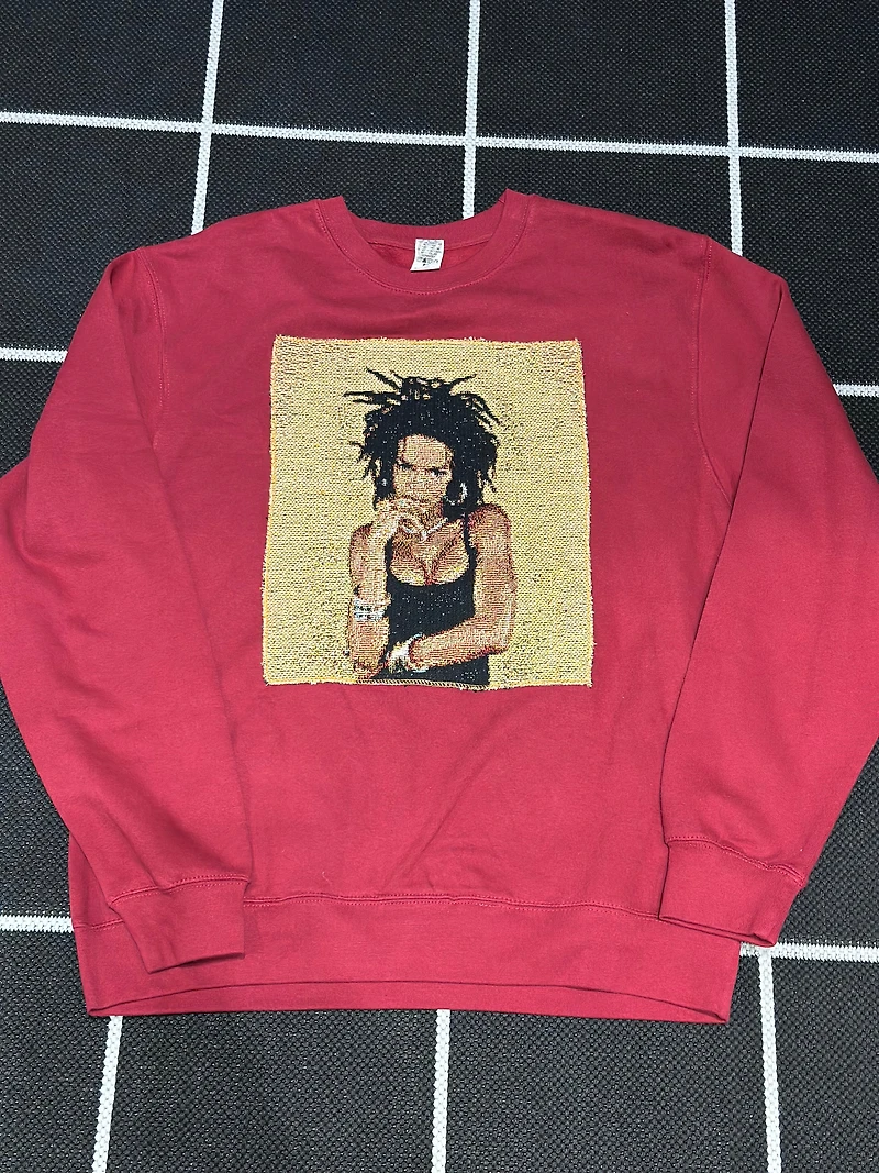 ANGEL GENTLE: TAPESTRY SWEATER- BURGUNDY