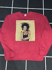 ANGEL GENTLE: TAPESTRY SWEATER- BURGUNDY