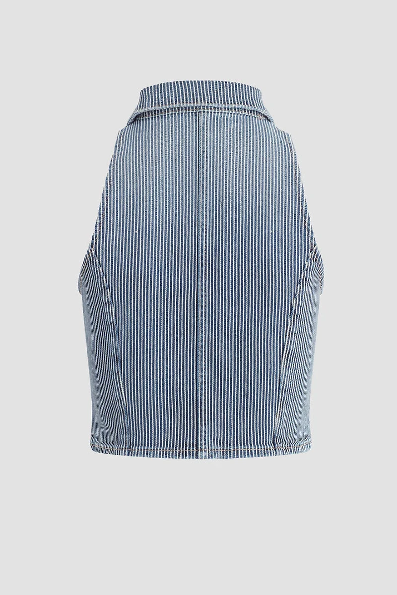 HUDSON: RAILROAD STRIPE VEST