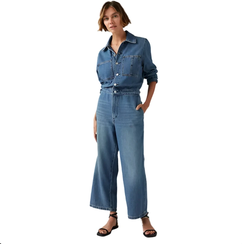 LEVIS: LINEN+ DENIM ICONIC JUMPSUIT
